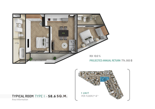 The Zero Bang Tao — 2 Bedroom (58 sqm) - Photo 4